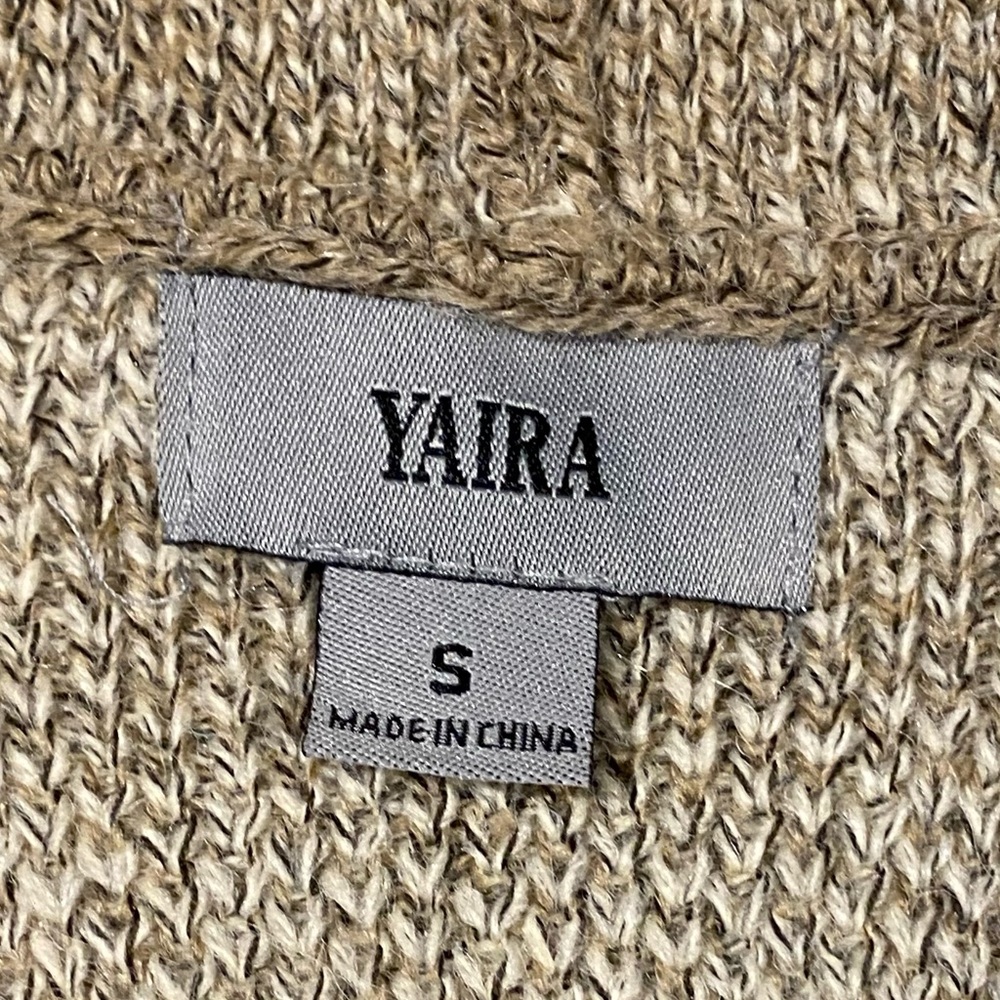 Yairo Plaid Wool Blend Blanket Sweater Vest, size S - Picture 3 of 8